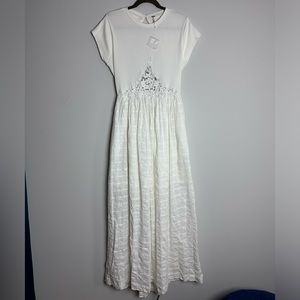 Free People - Backless Maxi Dress - White